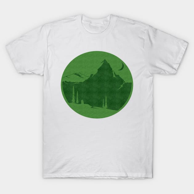 Hiking to a mountain in the forest T-Shirt by MidnightSky07